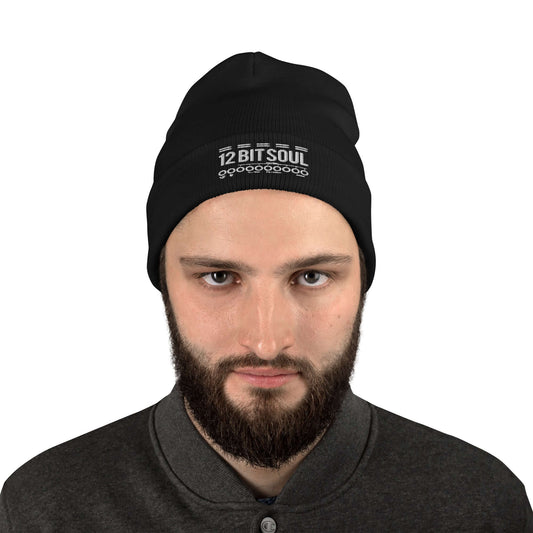 Embroidered Beanie hat with 12 bit soul logo