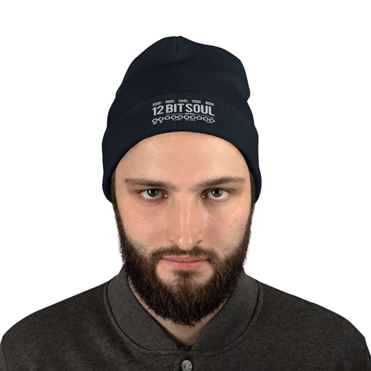 Embroidered Beanie hat with 12 bit soul logo