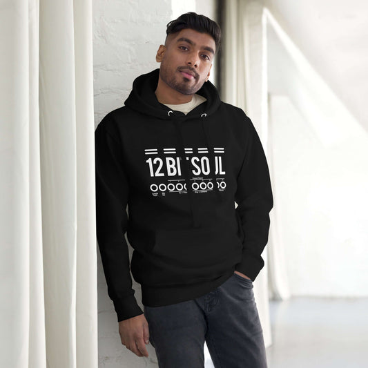 12 Bit Soul Cotton Streetwear Hoodie