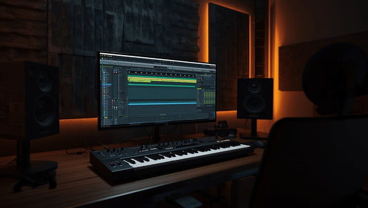 Best drum plugin for FL Studio – AMPlify interface showing drum controls and sound design features.