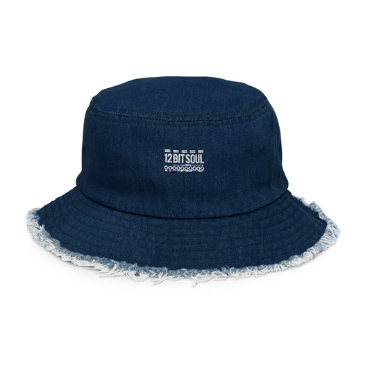 12 Bit Soul Distressed denim bucket hat