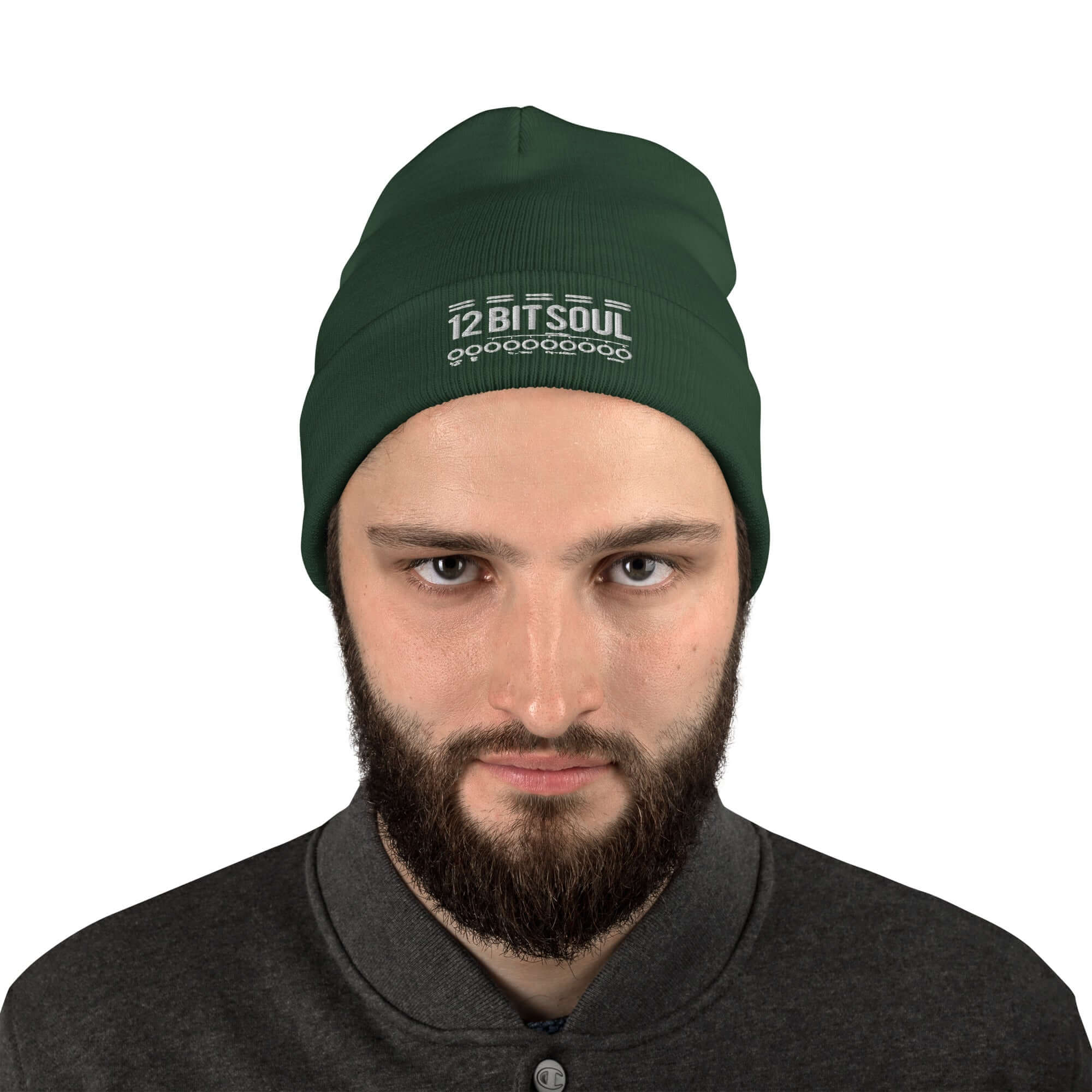 Embroidered Beanie hat with 12 bit soul logo