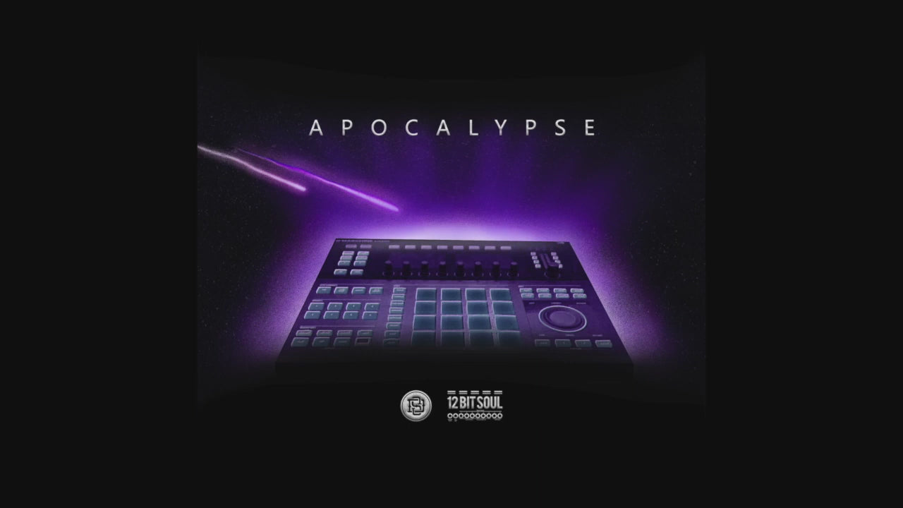 Apocalypse drum kit cover art featuring dark tones and gritty textures by Derek 'Grizz' Edwards and Divided Souls Entertainment