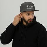 12 Bit Soul snapback-black-charcoal-gray-charcoal-gray-front